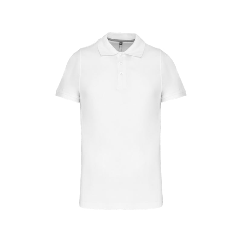 Polo à manches courtes blanc personnalisé pour homme