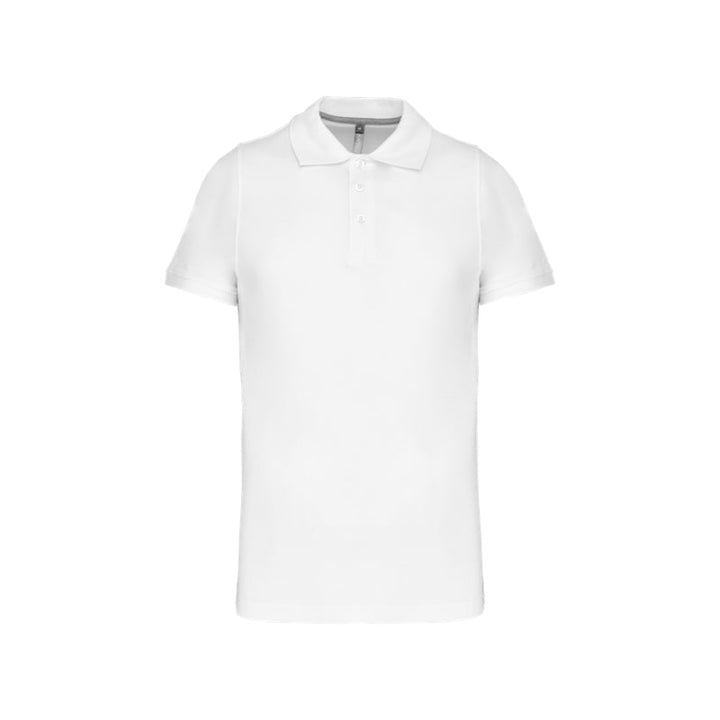 Polo à manches courtes blanc personnalisé pour homme
