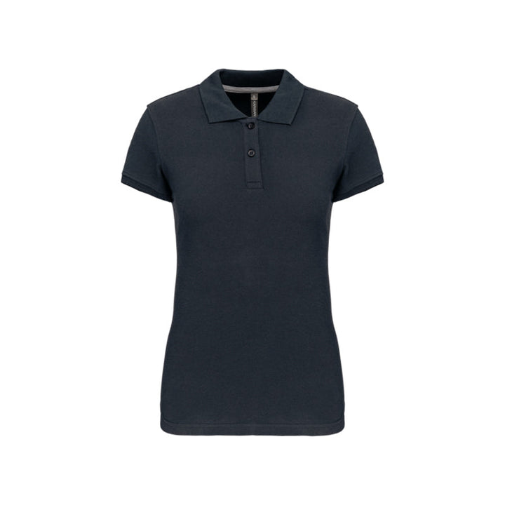 Polo à manches courtes bleu marine personnalisé pour femme