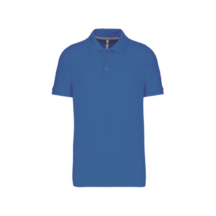 Polo à manches courtes bleu roi personnalisé pour homme