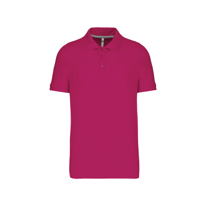 Polo à manches courtes fuchsia personnalisé pour homme