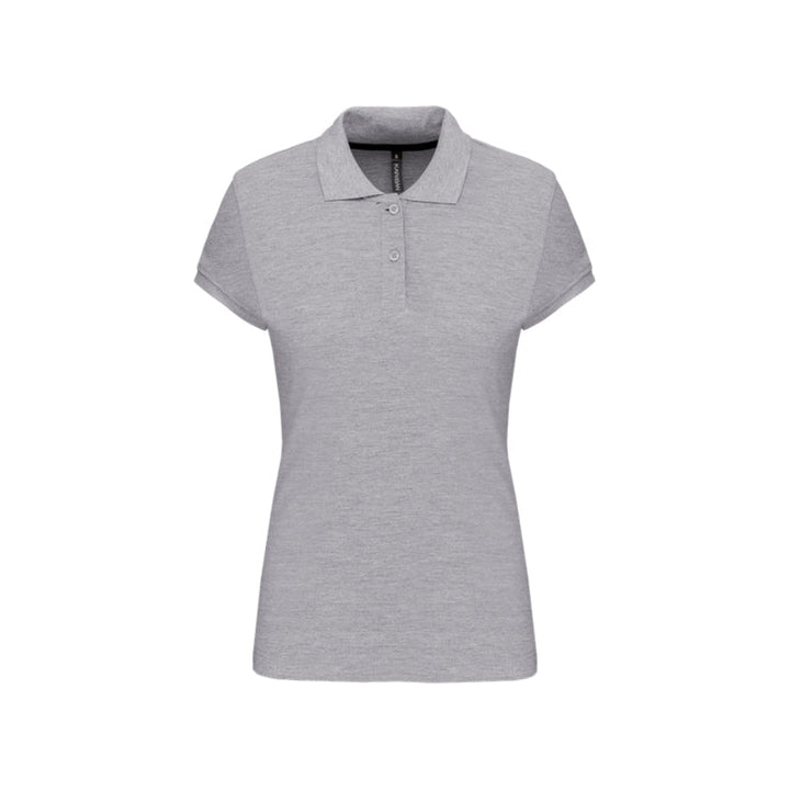 Polo à manches courtes gris personnalisé pour femme