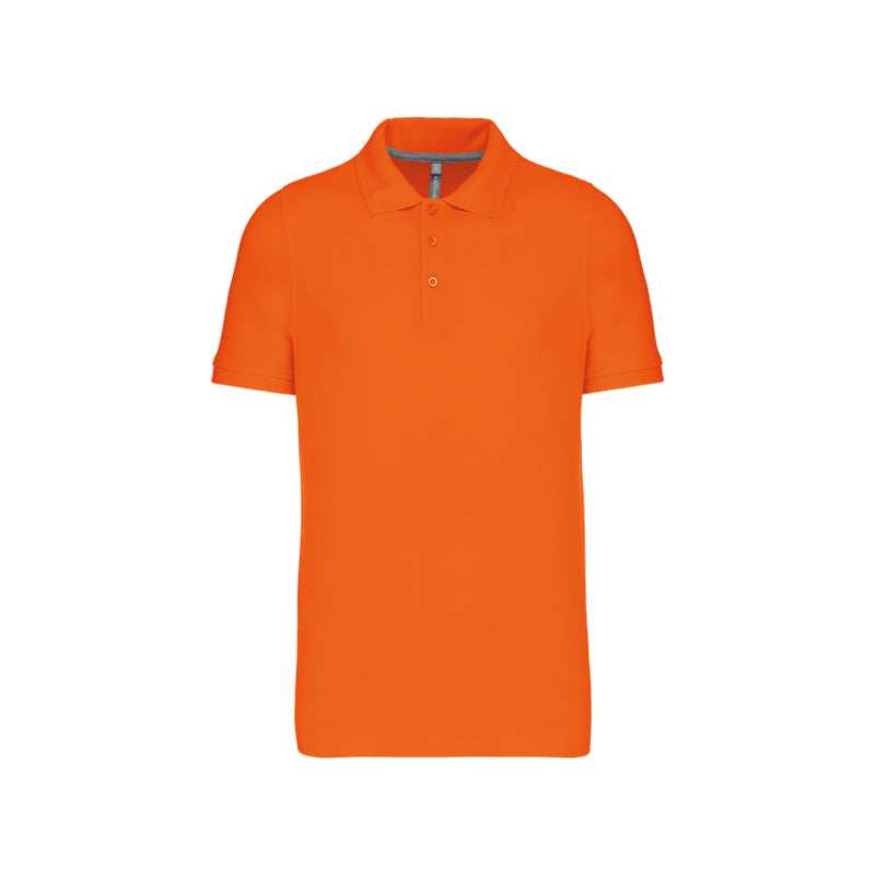 Polo à manches courtes orange personnalisé pour homme