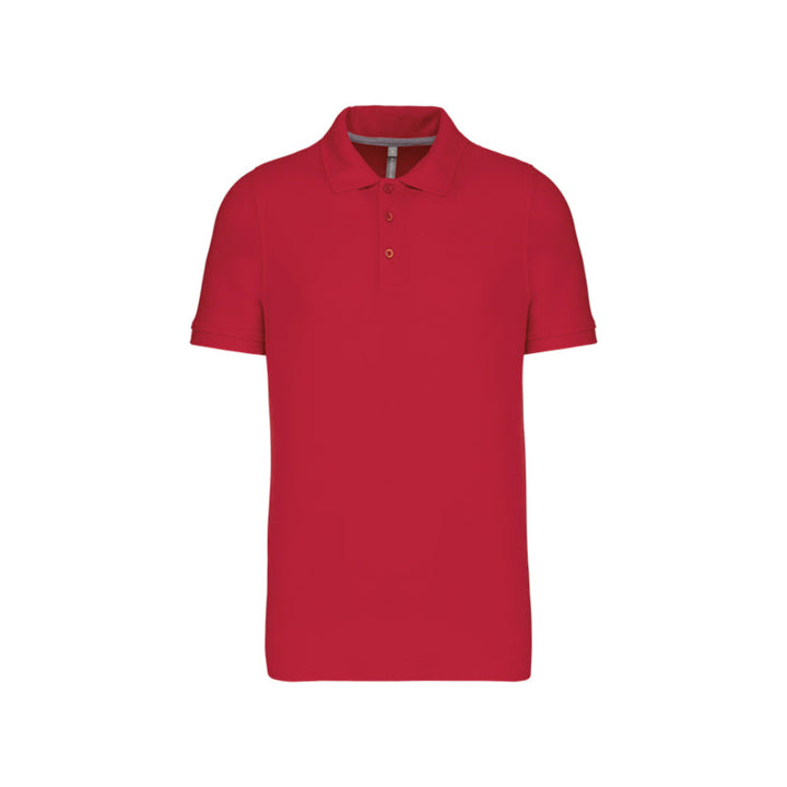 Polo à manches courtes rouge personnalisé pour homme