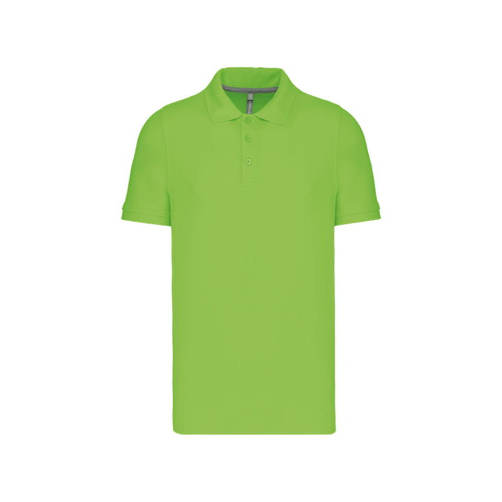 Polo à manches courtes vert citron personnalisé pour homme