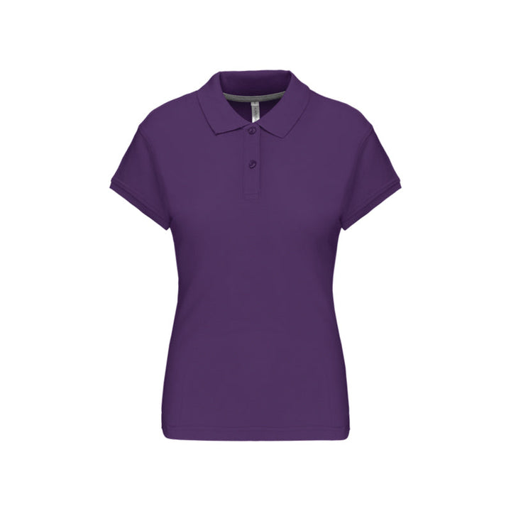 Polo à manches courtes violet personnalisé pour femme