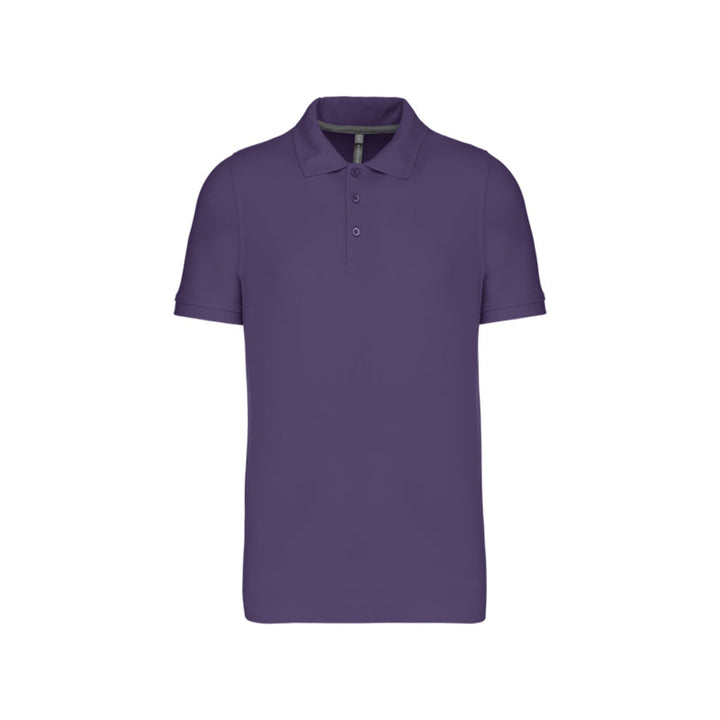 Polo à manches courtes violet personnalisé pour homme