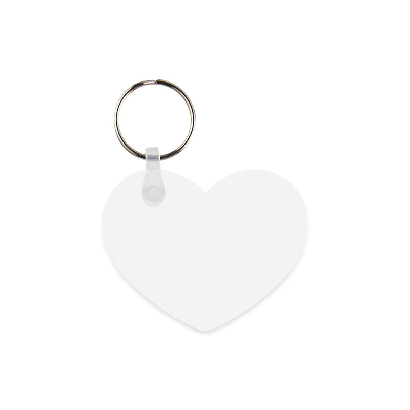 Porte-clés coeur en bois personnalisable