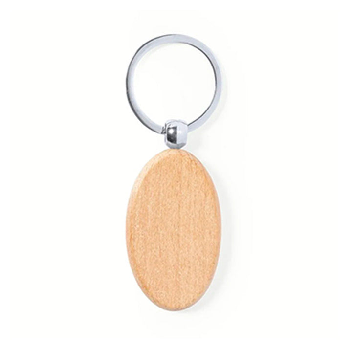 Porte-clés en bois ovale à graver pour pub marketing clients, collaborateurs , collègues