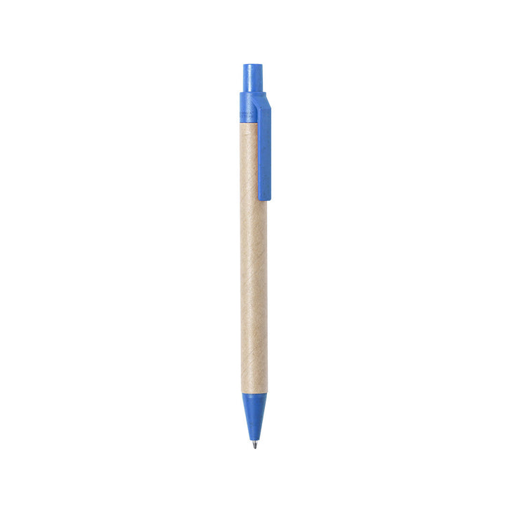 Stylo en carton bleu roi personnalisable