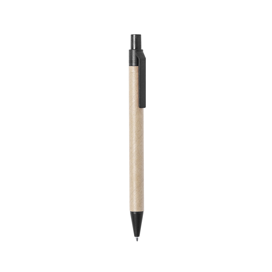 Stylo en carton noir personnalisable