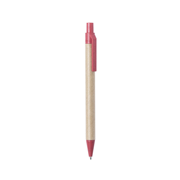 Stylo en carton rouge personnalisable