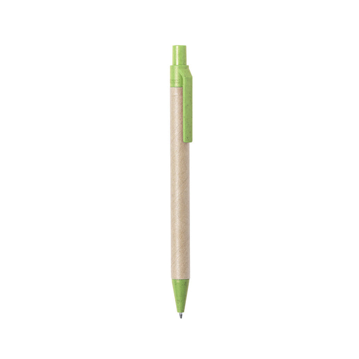 Stylo en carton vert pomme personnalisable