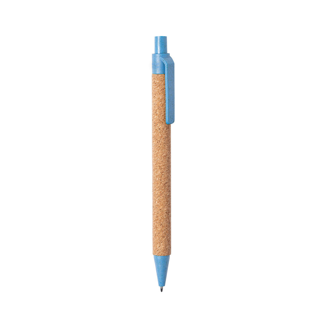 Stylo en liège bleu clair personnalisable