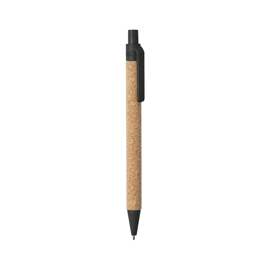 Stylo en liège noir personnalisable