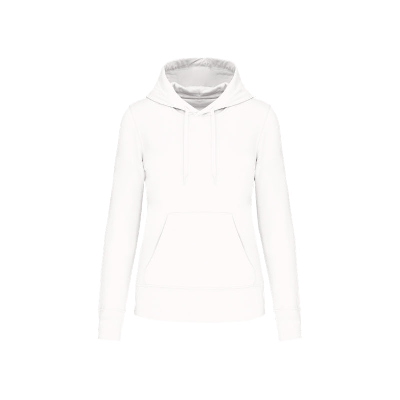 Sweat-shirt à capuche blanc pour femme personnalisé