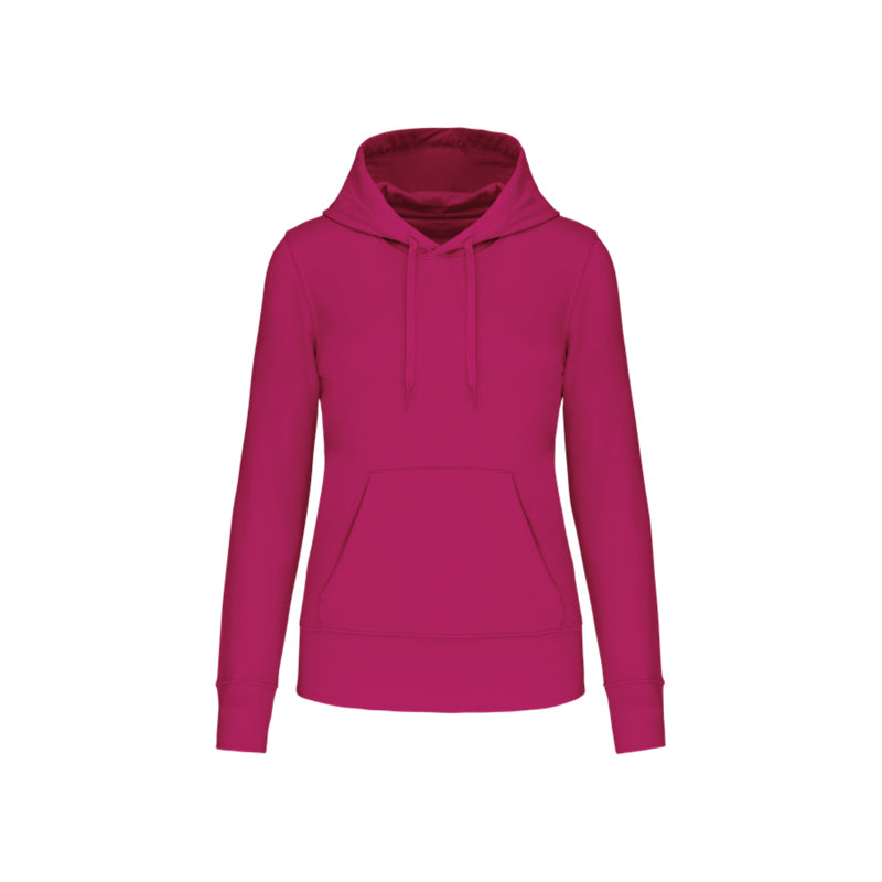 Sweat-shirt à capuche rose fuchsia pour femme personnalisé