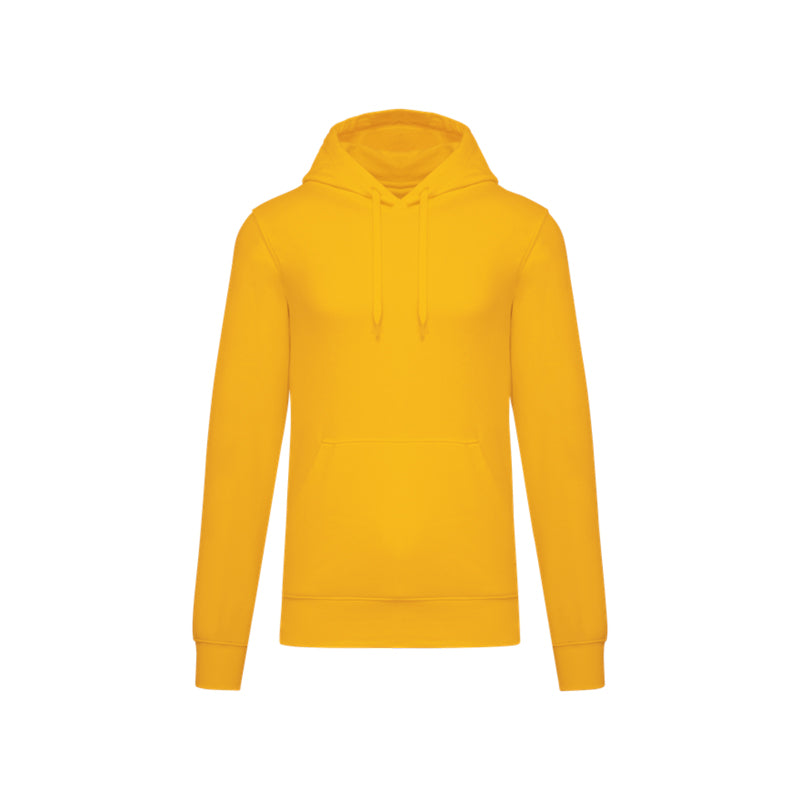 Sweat-shirt personnalisé à capuche jaune moutarde pour homme