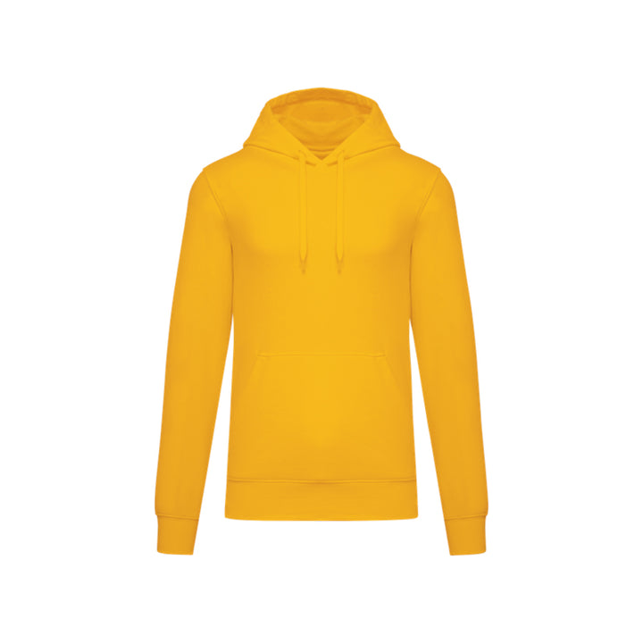 Sweat-shirt personnalisé à capuche jaune moutarde pour homme
