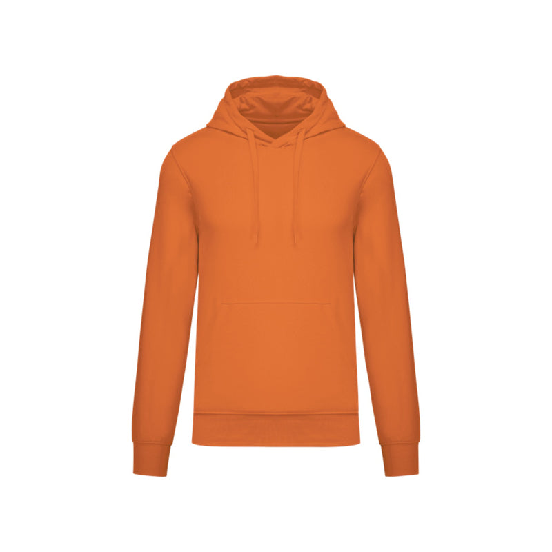 Sweat-shirt personnalisé à capuche orange pour homme