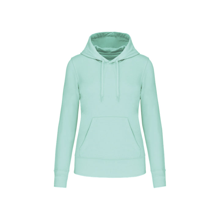 Sweat-shirt à capuche vert menthe pour femme personnalisé