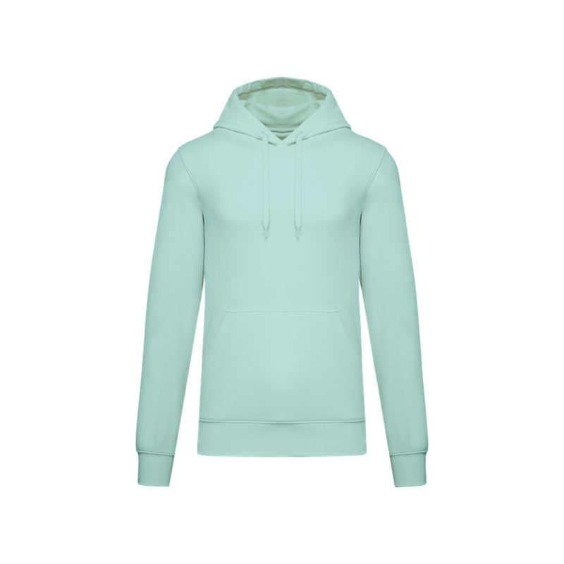 Sweat-shirt personnalisé à capuche vert menthe pour homme