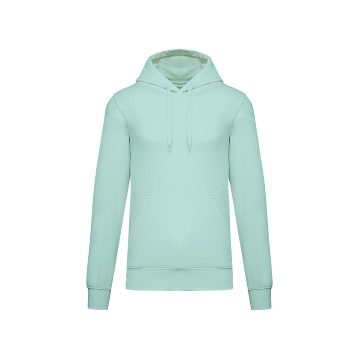 Sweat-shirt personnalisé à capuche vert menthe pour homme