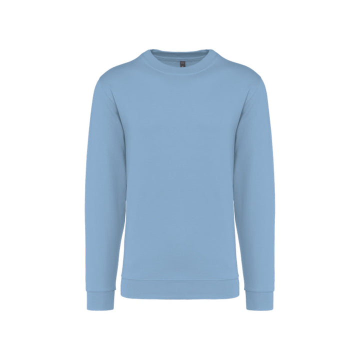 Sweat-shirt à col rond bleu ciel personnalisé pour homme