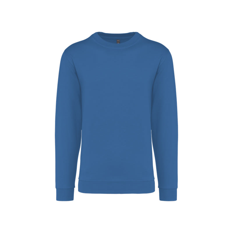 Sweat-shirt à col rond bleu roi personnalisé pour homme