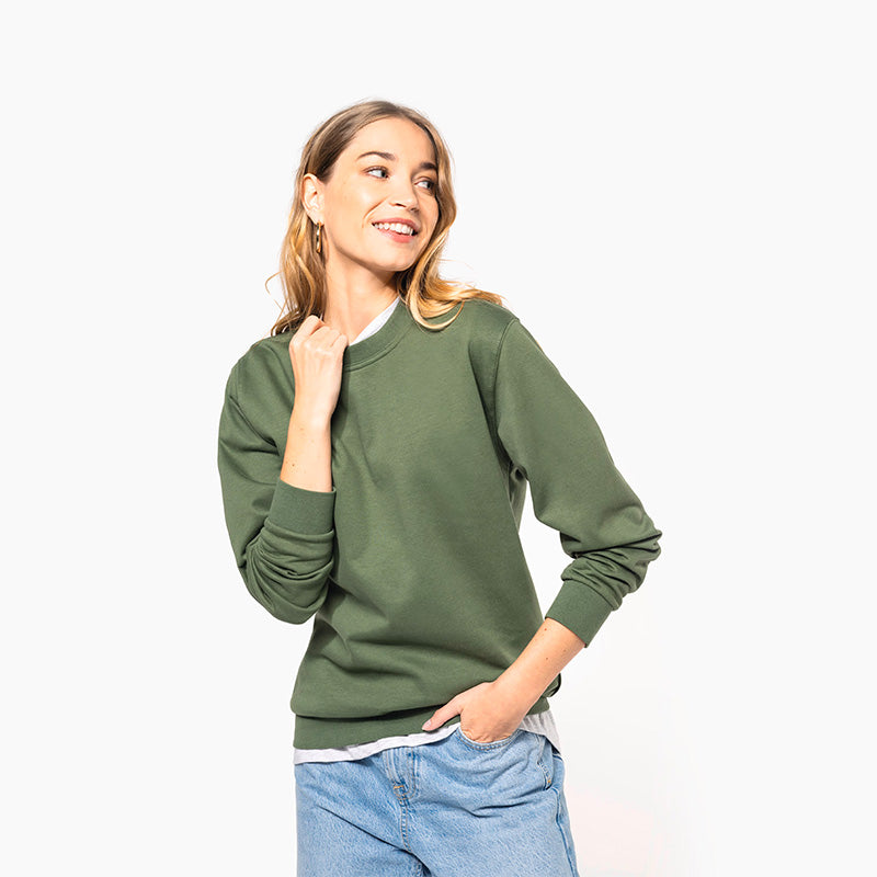 Sweat-shirt à col rond pour femme