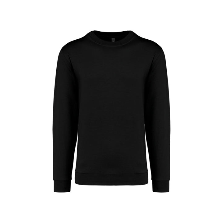 Sweat-shirt à col rond noir personnalisé pour homme