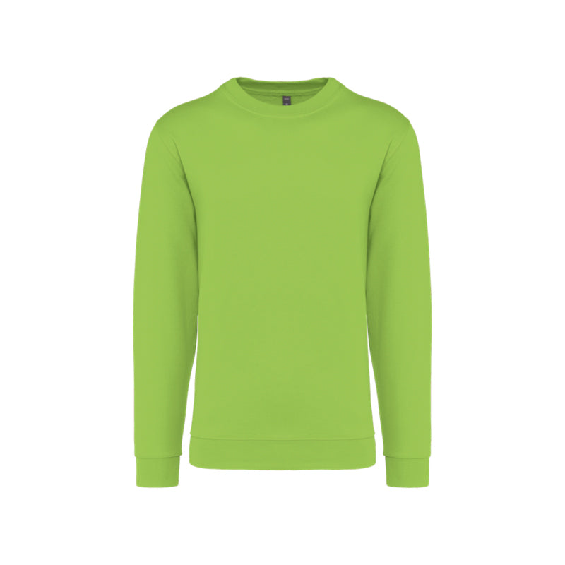 Sweat-shirt à col rond fuchsia unisexe personnalisé