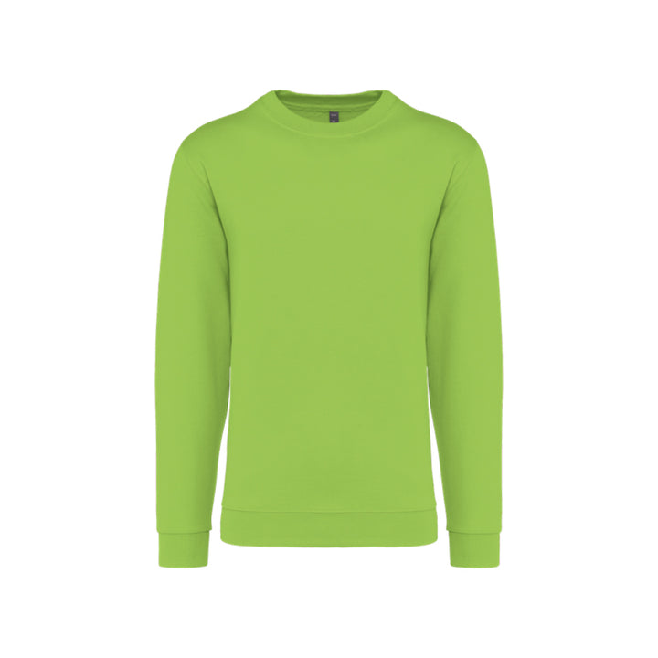 Sweat-shirt à col rond fuchsia unisexe personnalisé