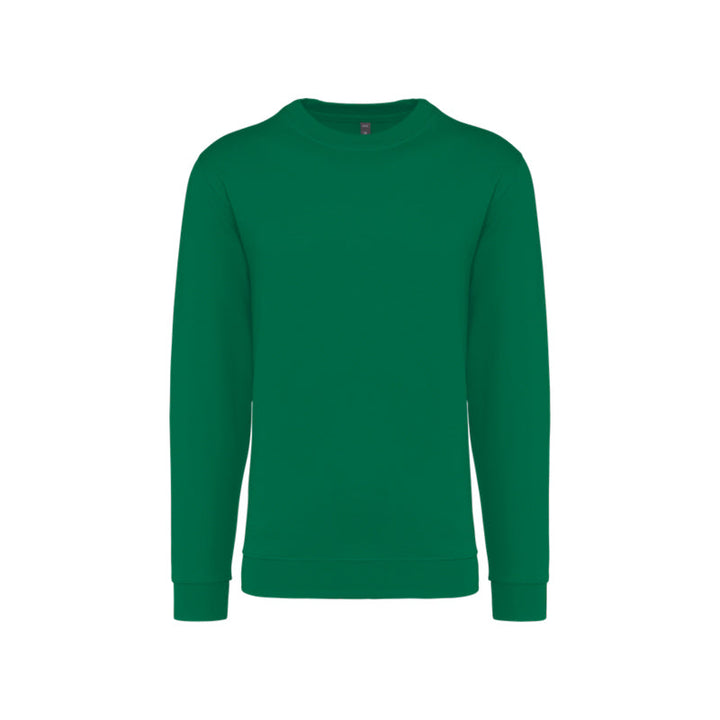 Sweat-shirt à col rond vert personnalisé pour homme