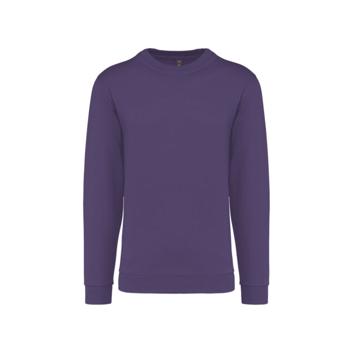 Sweat-shirt à col rond violet personnalisé pour homme