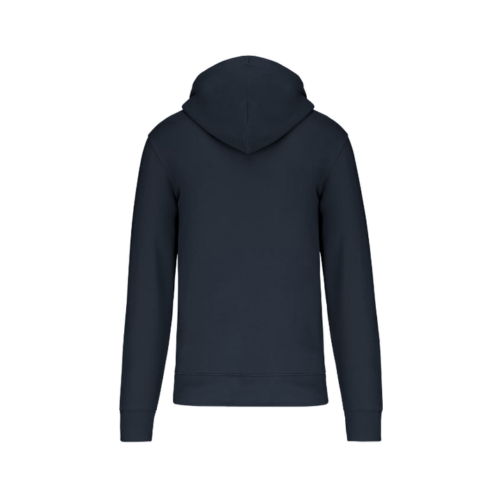 Sweat à fermeture éclair bleu marine personnalisable dans le dos