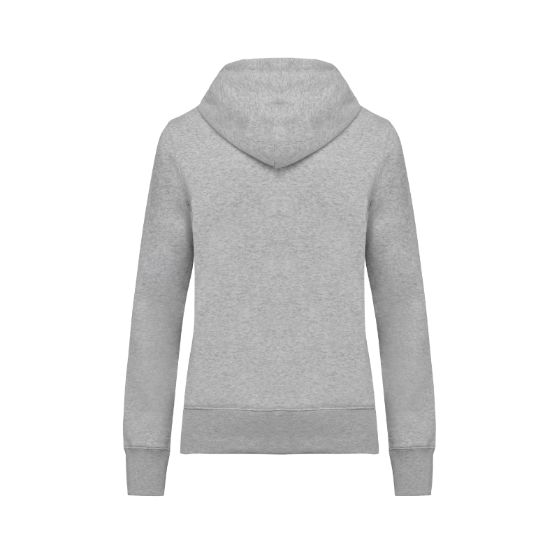 Sweat gris clair avec un zip à personnaliser avec des photos, images et texte