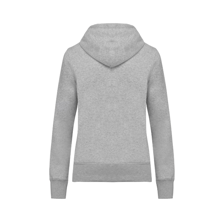 Sweat gris clair avec un zip à personnaliser avec des photos, images et texte