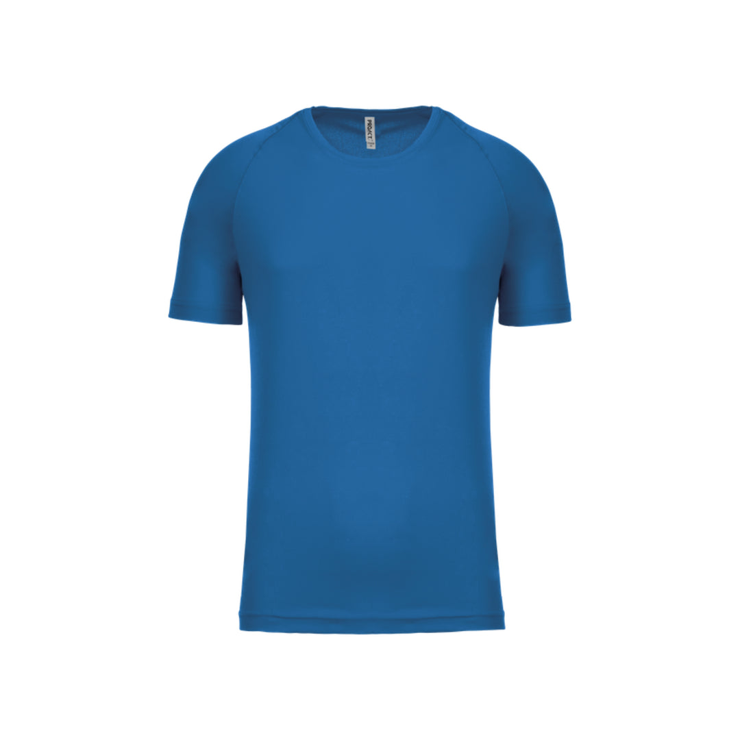 T-shirt de sport à manches courtes personnalisable pour homme bleu roi