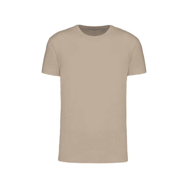 T-shirt à manches courtes beige personnalisé pour homme