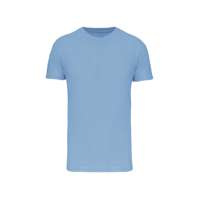 T-shirt à manches courtes bleu ciel personnalisé pour homme
