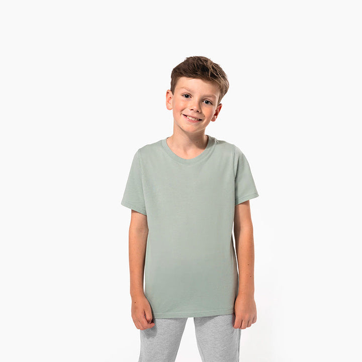 T-shirt à manches courtes blanc personnalisé pour enfant