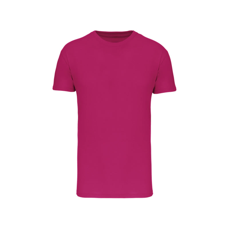 T-shirt à manches courtes fuchsia personnalisé pour homme