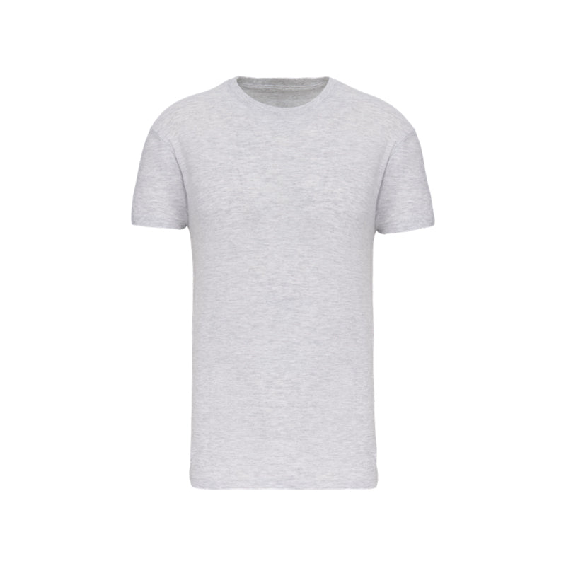 T-shirt à manches courtes gris personnalisé pour homme