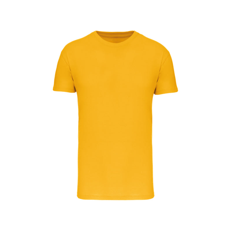 T-shirt à manches courtes jaune moutarde personnalisé pour homme