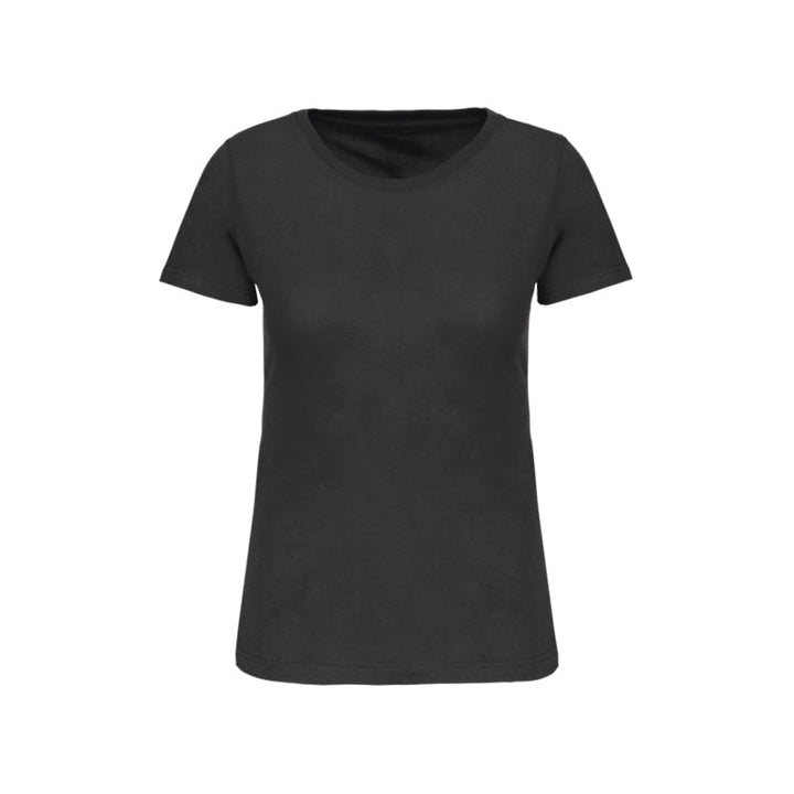 T-shirt à manches courtes noir personnalisé pour femme