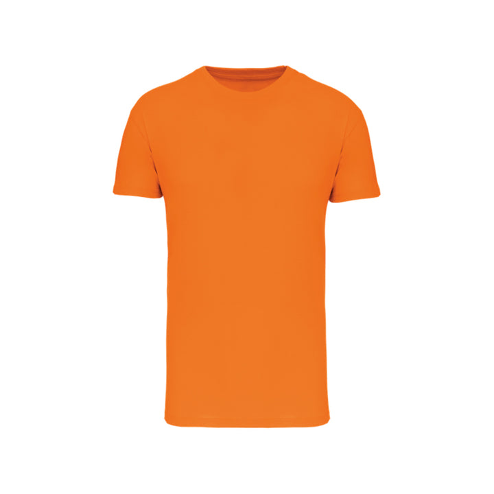 T-shirt à manches courtes orange personnalisé pour homme