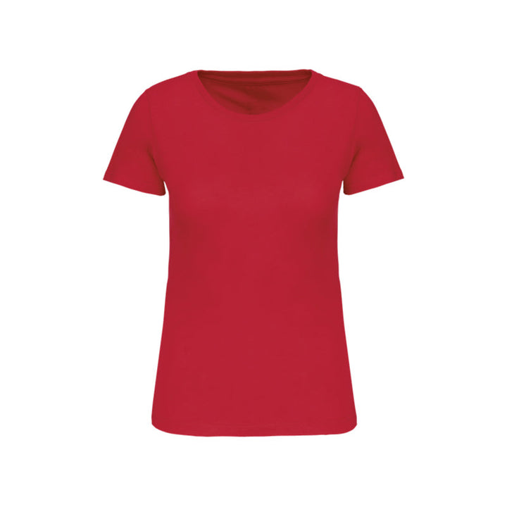 T-shirt à manches courtes rouge personnalisé pour femme