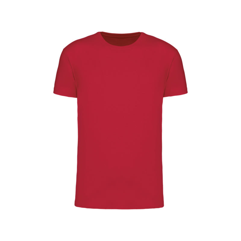 T-shirt à manches courtes rouge personnalisé pour homme