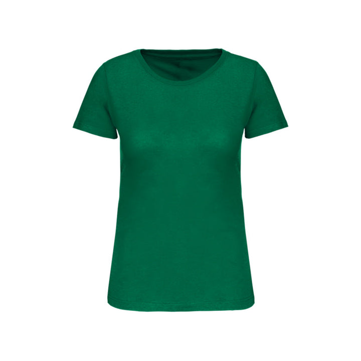T-shirt à manches courtes vert personnalisé pour femme